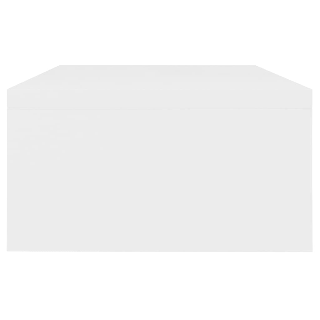 NNEVL Monitor Stand White 42x24x13 cm Chipboard