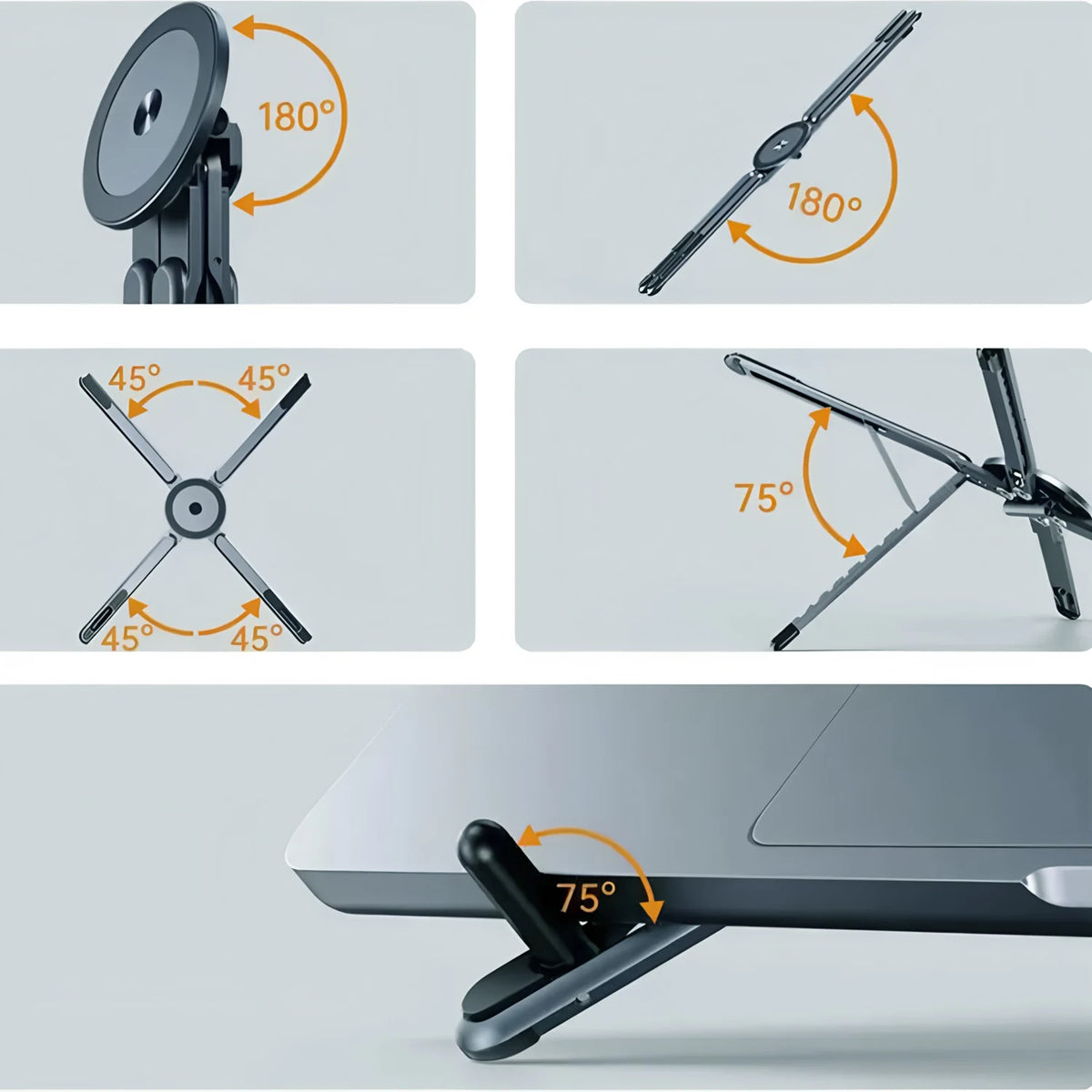 Support Téléphone Magnétique 3-en-1 — Selfie Stick & Trépied Pliable