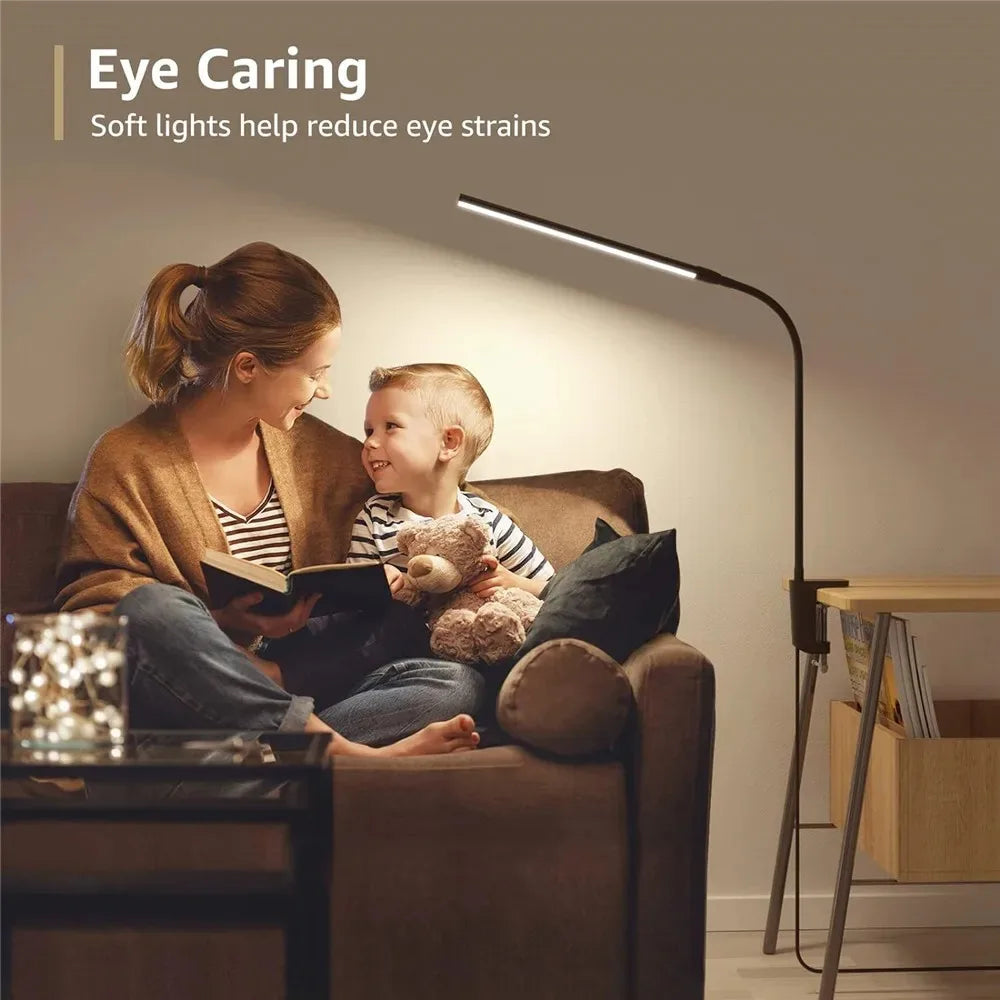 LED Desk Lamp Double/Single Head Architect Desk Lamps Office Eye-Caring Desk Light Stepless Dimmable Adjustable Gooseneck Lamp