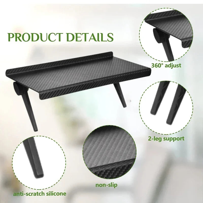 TV Screen Top Storage Shelf Adjustable Monitor Storage Rack Computer Desktop Display Stand TV Router Storage Rack Home Organizer
