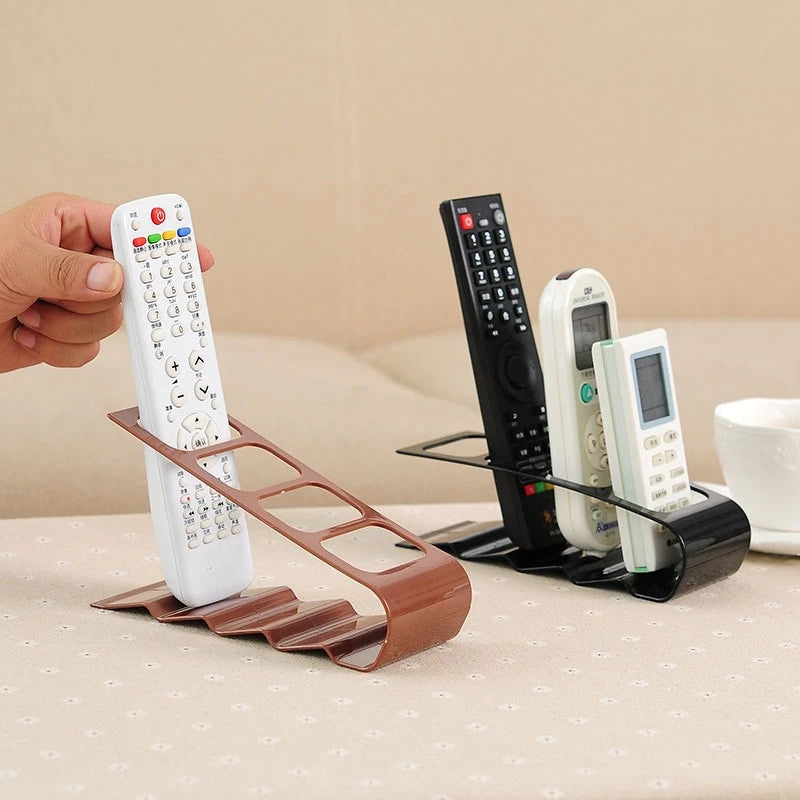 Organisateur de Bureau 4 Compartiments — Rangement Télécommandes & Accessoires