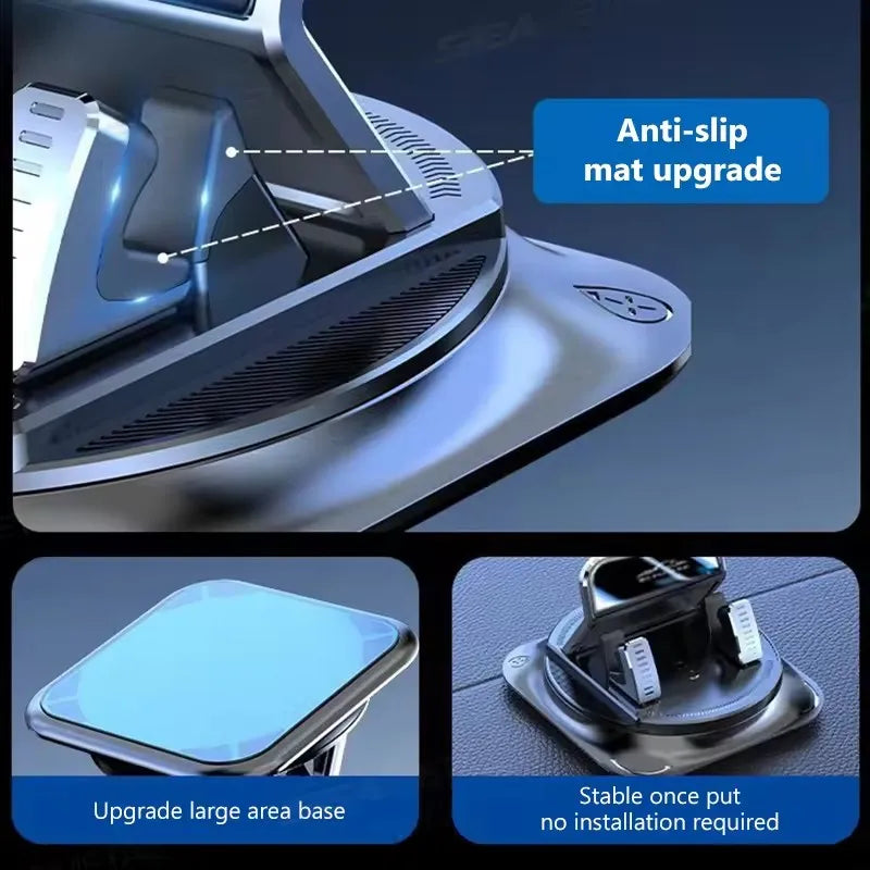 Support Téléphone Voiture 360° — Silicone Antidérapant