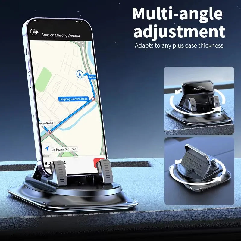 Support Téléphone Voiture 360° — Silicone Antidérapant