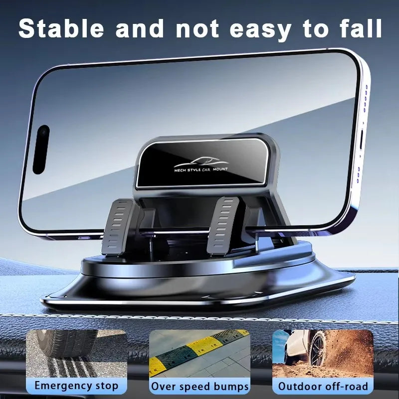 Support Téléphone Voiture 360° — Silicone Antidérapant