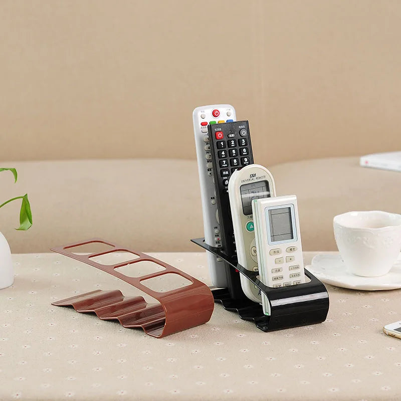 Organisateur de Bureau 4 Compartiments — Rangement Télécommandes & Accessoires